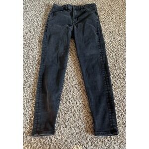 American Eagle Women's Next Level Hi Rise Jegging Dark‎ Wash Black Size 6 short